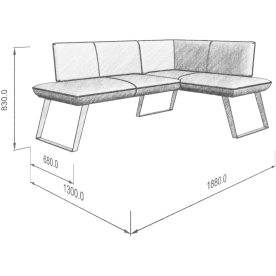 Диван Cosmo 178-120 R правый