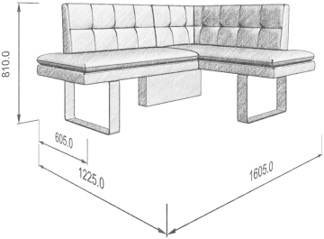 Диван Magic 158-120R правый