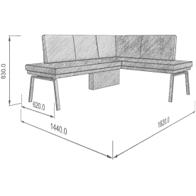 Диван Brave 178-140 R правый