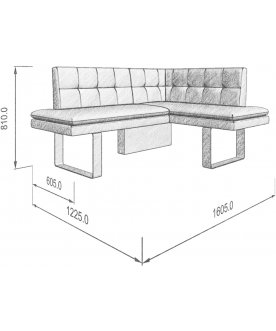 Диван Magic 158-120 R правый