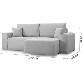 Угловой диван Оксфорд 200х160 с оттоманкой