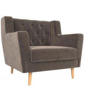 Кресло Ривер-Арт Люкс велюр коричневый