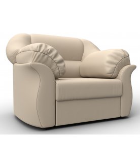 Кресло Карнелла бежевая экокожа