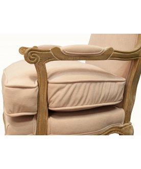 Мягкое полукресло с подлокотниками Nitro Beige Velvet