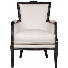 Мягкое полукресло с подлокотниками Tous white