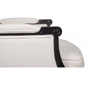 Мягкое полукресло с подлокотниками Tous white