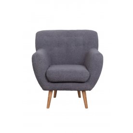 Низкое кресло Fuller Grey Boucle