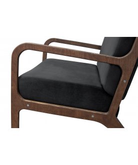 Низкое кресло Mody Black