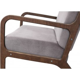 Низкое кресло Mody Grey