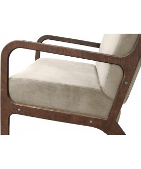Низкое кресло Mody Taupe