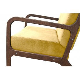 Низкое кресло Mody Yellow