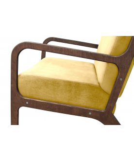 Низкое кресло Mody Yellow