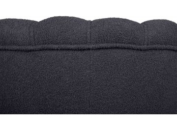 Низкое кресло Pearl Black Boucle