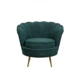 Низкое кресло Pearl Green Boucle