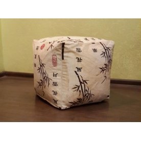 Пуф Куб Стебли бамбука