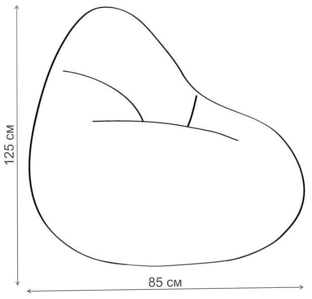 Пуф-мешок Камуфляж XL