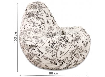 Пуф-мешок Раскраска