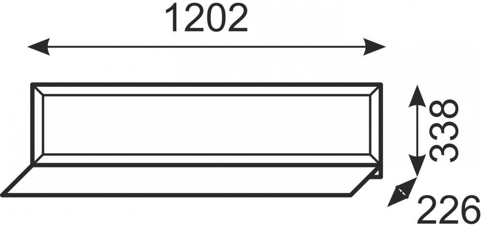 Полка Венеция 29 бодега светлая