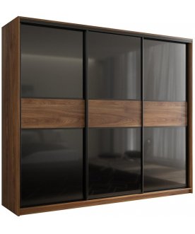 Шкаф-купе Кааппи 11 дуб кастелло бренди / черный