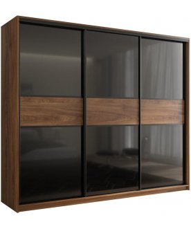 Шкаф-купе Кааппи 9 дуб кастелло бренди / черный