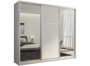 Шкаф-купе Кааппи 3 240х60 белый бриллиант
