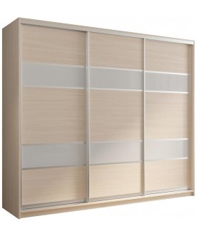 Шкаф-купе Кааппи 7 дуб молочный / белый