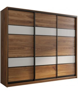 Шкаф-купе Кааппи 7 дуб кастелло бренди / белый