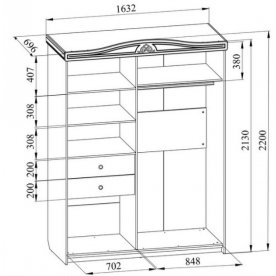 Шкаф-купе Ассоль АС-20