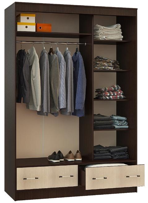 Шкаф-купе Модерн-2 1,35 м венге / лоредо