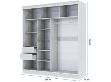 Шкаф-купе Москана-2 2 м
