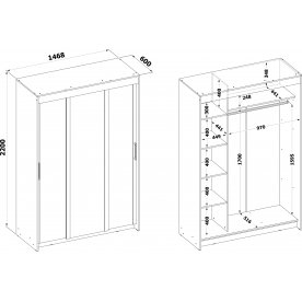 Шкаф-купе ШР-2156.2