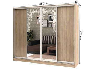 Шкаф-купе Стандарт Комбо 4.3 ШК.014.2600-08 / 18