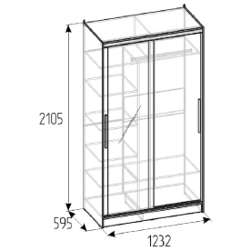 Шкаф-купе Strike 1200