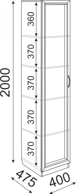 Шкаф Остин М03 шимо светлый