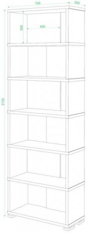 Стеллаж СБ-10/6 карамель