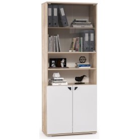 Стеллаж Бостон дуб эндгрейн элег / милк рикамо софт