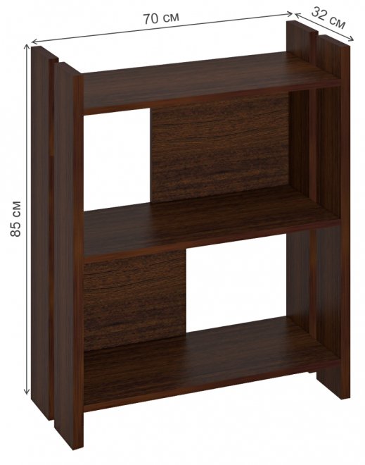 Стеллаж 85 см венге