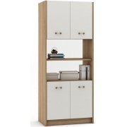 дуб сонома / белый