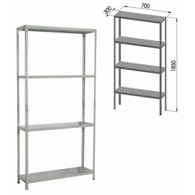 Стеллаж Стеллаж MS KD-185/30/70-4