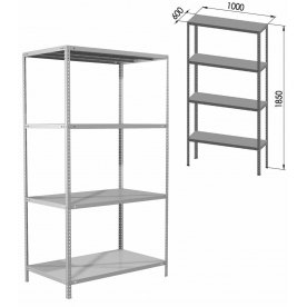 Стеллаж Стеллаж MS KD-185/60-4