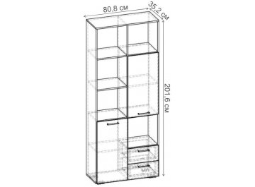 Стеллаж Бриз-2.07 СТ.067.808-01
