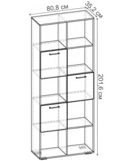 Стеллаж Бриз-2.09 СТ.069.808-01