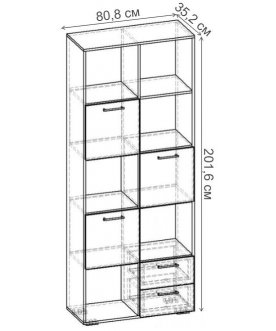 Стеллаж Бриз-2.10 СТ.070.808-01
