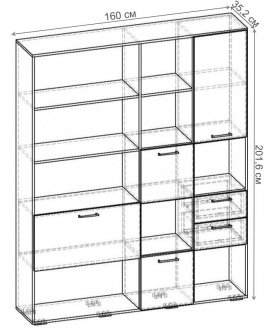 Стеллаж Бриз-7.02 СТ.122.1600-01