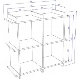 Стеллаж Cross СЛ2х2 К