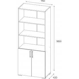 Стеллаж к столу компьютерному