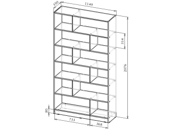 Стеллаж Либерти-6