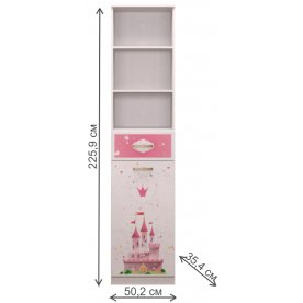 Стеллаж Принцесса 21 левый