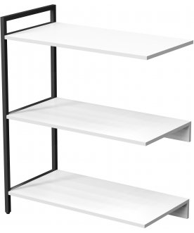 Стеллаж cubos 10СПВ.6.400 белый / черный