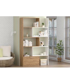 Книжный шкаф Раздвижной белый